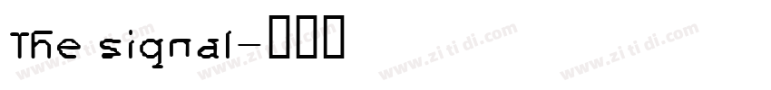 The signal字体转换